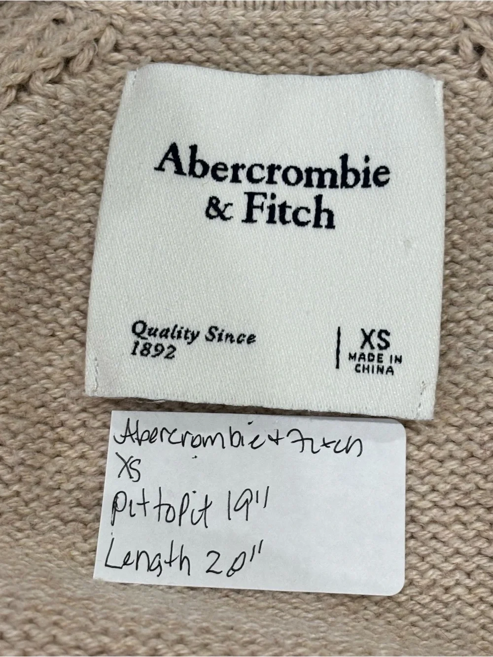 Abercrombie & Fitch Women's Notch-Neck Sweater XS